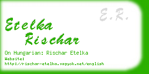 etelka rischar business card